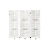 ZNTS Room Divider with Shelves, 6 Panel Room Dividers and Folding Privacy Screens, Partition Room Divider 54497191