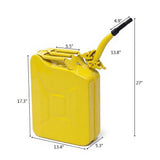 20L US Standard Cold-rolled Plate Petrol Diesel Can Gasoline Bucket with Oil Pipe Yellow 2 Pairs of 37950739