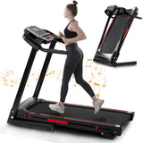 ZNTS Folding Treadmills for Home - 3.5HP Portable Foldable with Incline, Electric Treadmill for Running 49905196