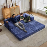 Compression Sofa,Convertible Floor Sofa Bed with Fixed-Shape Frame, Loveseats Boneless Modular 02827739