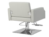 PVC leather aluminum alloy foot pedal rivet type square chassis high oil pump barber chair 150kg 19160742