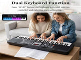 61 Key Beginner Piano Keyboard Electric Keyboard Kit with Adjustable Stand and Stool 04019248