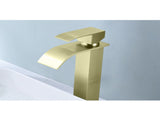 Waterfall Spout Single Handle Bathroom Sink Faucet 38850385