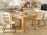 Square Extendable Dining Table for 46 People, Folding Table for Small Spaces, Adjustable 28"55" 72361871