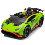 ZNTS Lamborghini Huracan Sto 24V Kids Electric Ride-On Drift Car: Speeds 1.86-5.59 MPH, Ages 3-8, Foam W1396P155008