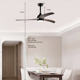 (Same SKU W1592P176977 ) 52" Ceiling Fan, Indoor Outdoor Ceiling Fan With Light with Remote Control, W1592P268338