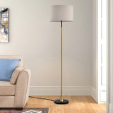 ZNTS Floor Lamp Living Room with Beige Lampshade, Standing Lamp Tall Industrial Floor Lamp Reading W1592P188560