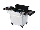 4-in-1 Draw-bar Style Interchangeable Aluminum Rolling Makeup Case Silver 11970627