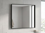28"x36" Bathroom Wall Mounted Mirror Vanity Rectangular Mirror with Deep Frame, Black 48584482