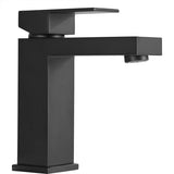 Black Bathroom Faucet, Brushed Black Faucet for Bathroom Sink, Black Single Hole Bathroom Faucet W1932P156128