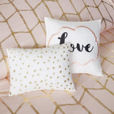 King/Cal King Metallic Printed Comforter Set B03595842