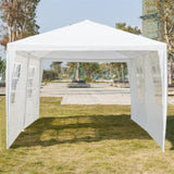 ZNTS 3 x 6m Four Sides Waterproof Tent with Spiral Tubes White 68326696