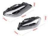 2PCS LeftRight Side Xenon Headlights Replacement for 2011 2012 2013 BMW 5er F18 F10 550i 535i 528i 34295786