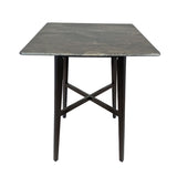 Modern Bar Height 42" Dining Table, Rubberwood Legs and Laminate Table Top, Paladina Marble Finish, 65503.00