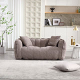 Soft beanbag chair with high resilience foam core for two people. The comfortable square recliner W1996P182154