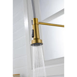 Pull down Single Handle Spring Kitchen Faucet W2287141942