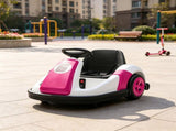 6V Pink Electric Bumper Car for Kids 37-72 Months, Big Wheel Ride-On Toy with 360&deg Spin & Slow 13325816