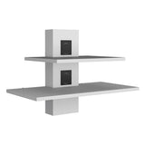 Burgos Floating Shelf, 2 Tier-Shelf Wall Unit with Cable Management B200P173214