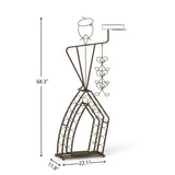 Unique Design Wine Bakers Rack, Freestanding Wine Rack with Storage Bottle, Wine Storage Home Bar W2167P202396