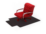Black Vinyl Lipped Chair Mat for Carpets - 36" x 48" 56480398