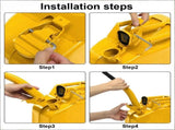 20L US Standard Cold-rolled Plate Petrol Diesel Can Gasoline Bucket with Oil Pipe Yellow 2 Pairs of 37950739