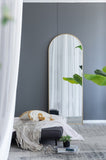 28x1x74" Celine Gold Arch Body Mirror W2078P195625