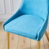 Fabric Dining Chairs Set of 2, Upholstered Armless Accent Chairs, Classical Appearance and Stainless W1241119372