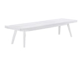 Larwich White Solid Wood Slatted Bench T2574P160499