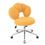 360&degSwivel Height Adjustable,Swivel Chair,Teddy fabric,home office chair W680P143491