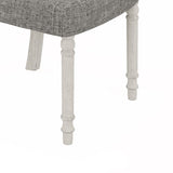 Tannen Set of 2 White and Gray Dining Side Chair B061P182979