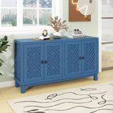 ZNTS Large Storage Space Sideboard, 4 Door Buffet Cabinet with Pull Ring Handles for Living, Dining 39069160