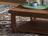 24 inch Side Table, No Assembly Required, Whiskey Finish B108P160190