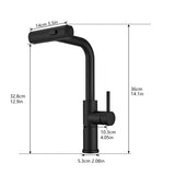Kitchen Sink, Black Kitchens with Pull out Sprayer,Kitchen Bar Single Hole W1932P218059