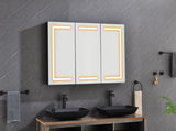 48 x 30 inch LED Lighted Bathroom Medicine Cabinet with Mirror, Sockets, Dimmable, Anti-Fog W2287P281364