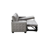 77 Inch Reversible Sectional Storage Sleeper Sofa Bed L-Shape 2 Seat Sectional Chaise With Storage W120343142
