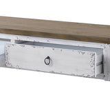 Antique White 2-drawer Console Table B062P185735