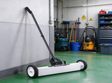 24" Magnetic Sweeper with Wheels, 50 lbs Heavy-Duty Magnetic Pickup Sweeper with Telescoping Tool & 63695338