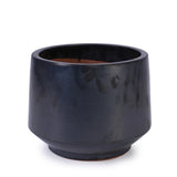 Handmade Black Matte Glazed Ceramic Planter Set of 3, 15/11/9 Inch Diameter, Textured Finish for W3273P321502