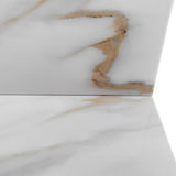 31 Inch Marble Vanity Top, Bathroom Vanity Top with Undermount Rectangular Middle Sink and 4" Height 43865004
