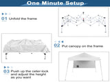 94.5X94.5X86.6 pop-up gazebo White 35915534