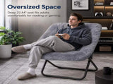Comfy Chair for Adults, Soft Faux Fur Folding Lounge, Flexible Reading Chair for Teens, Large Size 56285127