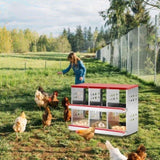 6 Compartment Roll Out Chicken Nesting Box with Basket, Egg Nest Box Chicken Laying Box Hens Chicken 61136481