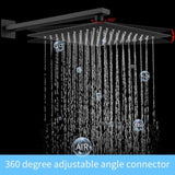 ZNTS Shower System Shower Faucet Combo Set Wall Mounted with 12" Rainfall Shower Head and handheld shower 26119944