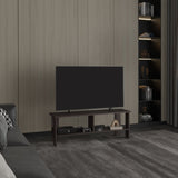 Navia 47" Wide Tv Stand with Two Shelves, for Living room, Bedroom, Entertainment Dark Walnut B200P286938