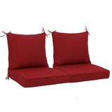 2 PCS Set 24x24 in Outdoor Deep Seat Cushion- Waterproof Fade-Resistant Patio Furniture Cushions 36850417