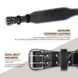 XL Size Weight Lifting Belt, Leather Weight Lifting Belt with 4 inch Padded Lumbar Support Belt for 50712758
