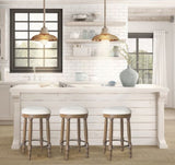 BarStools Set of 2, 360 Degree Swivel, Accent Wooden Swivel Seat Counter Height Bar Stool,White W2170P208102