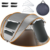 5-8 Person Pop Up Tent Automatic Setup Camping Tent Waterproof Instant Setup Tent with 4 Mosquito 07457536