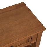 36'' Farmhouse Pine Wood Console Table Entry Sofa Table with 4 Drawers & 1 Storage Shelf for W120246663