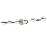 (Same as W1340P143676/L2001-G-6) Modern Minimalist Bathroom Vanity Light, LED 6 Bulb Acrylic Shades, W1340P206797